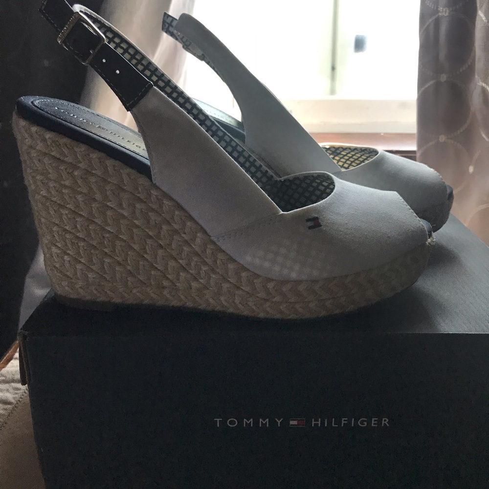 Tommy Hilfiger White Wedges